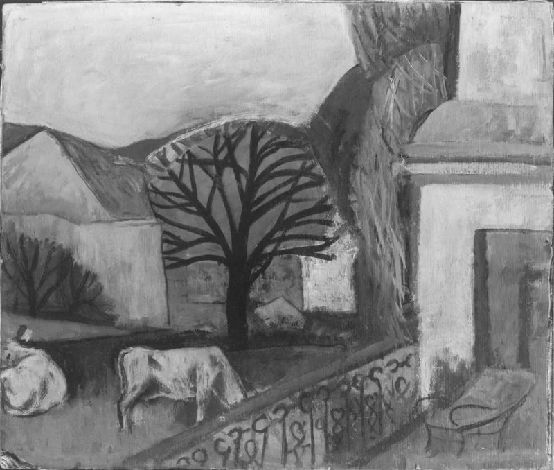 Hugo von Habermann - Paesaggio con mucche, Bavarian State Painting Collections